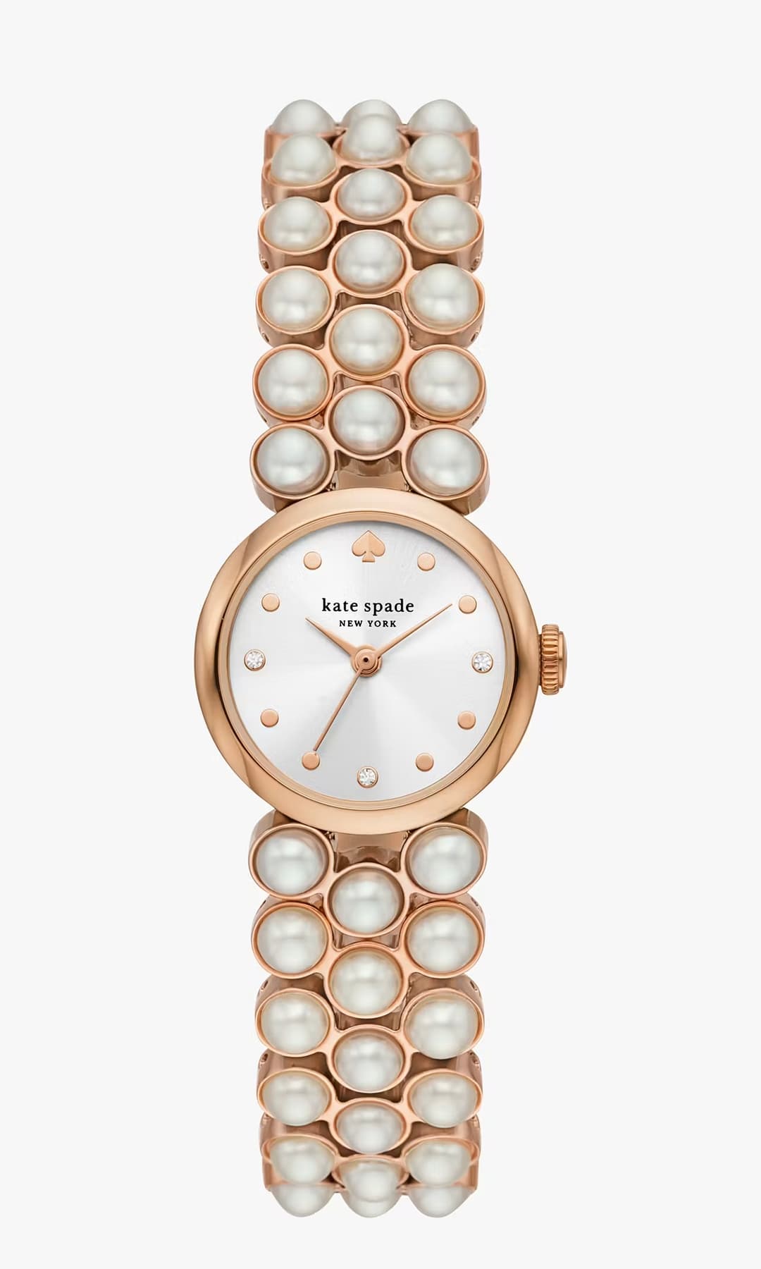 kate spade's mono trio pearl watch